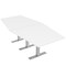 Skutchi Designs 45 in W, 96 in L, 29 in H, Engineered Wood Top, White HAR-HEX.IR-46x93-T-XD09 - alternate 1